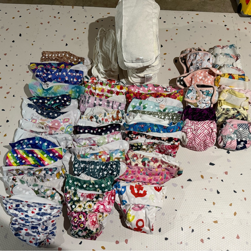 Colorful Kids Cloth Diapers Set
